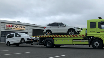 Tveggja bíla flutningur ekkert vandamál